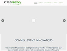 Tablet Screenshot of connexevents.com